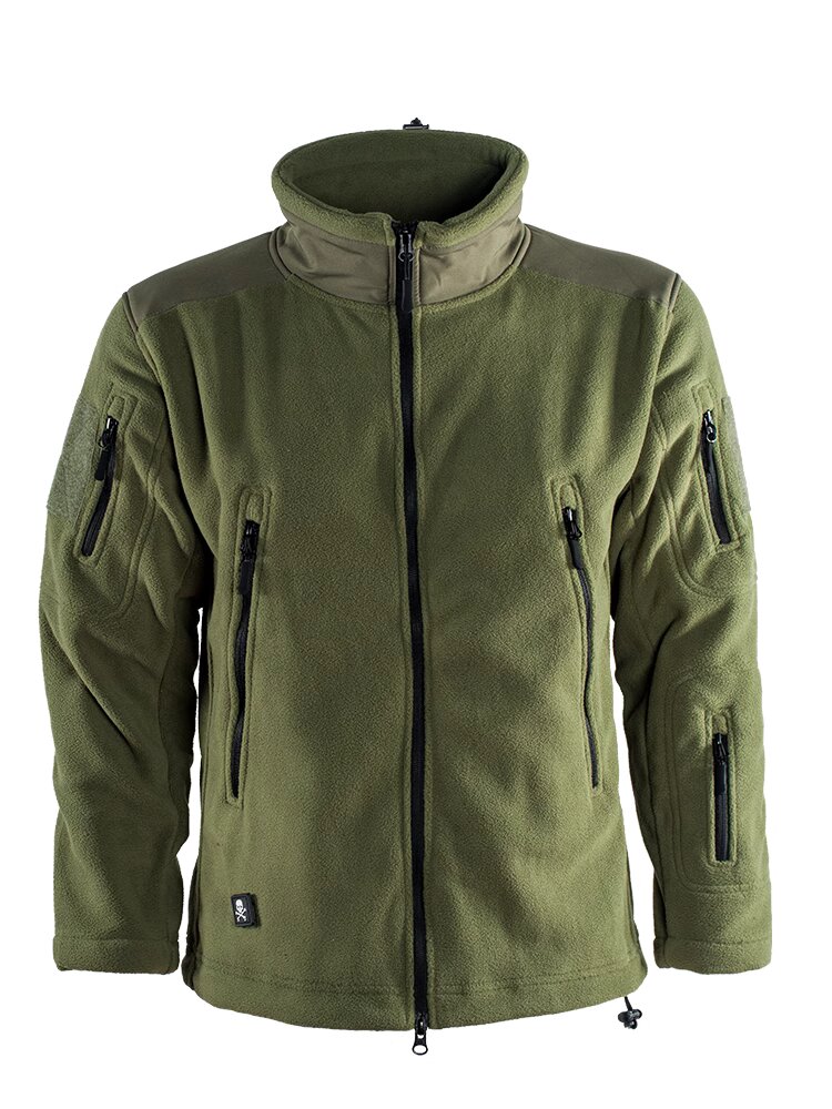 Кофта флисовая хаки (на замке)